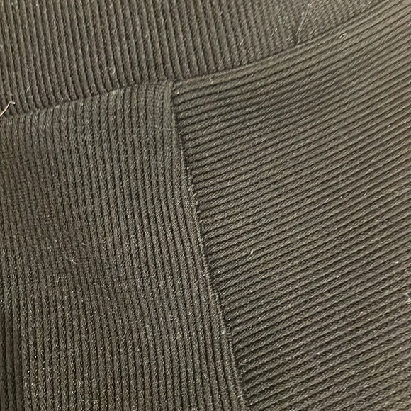 H&M Black Thick Skirt - Short Knit Skirt - Size 6 - Women’s Black Skirt Tight - Picture 3 of 4